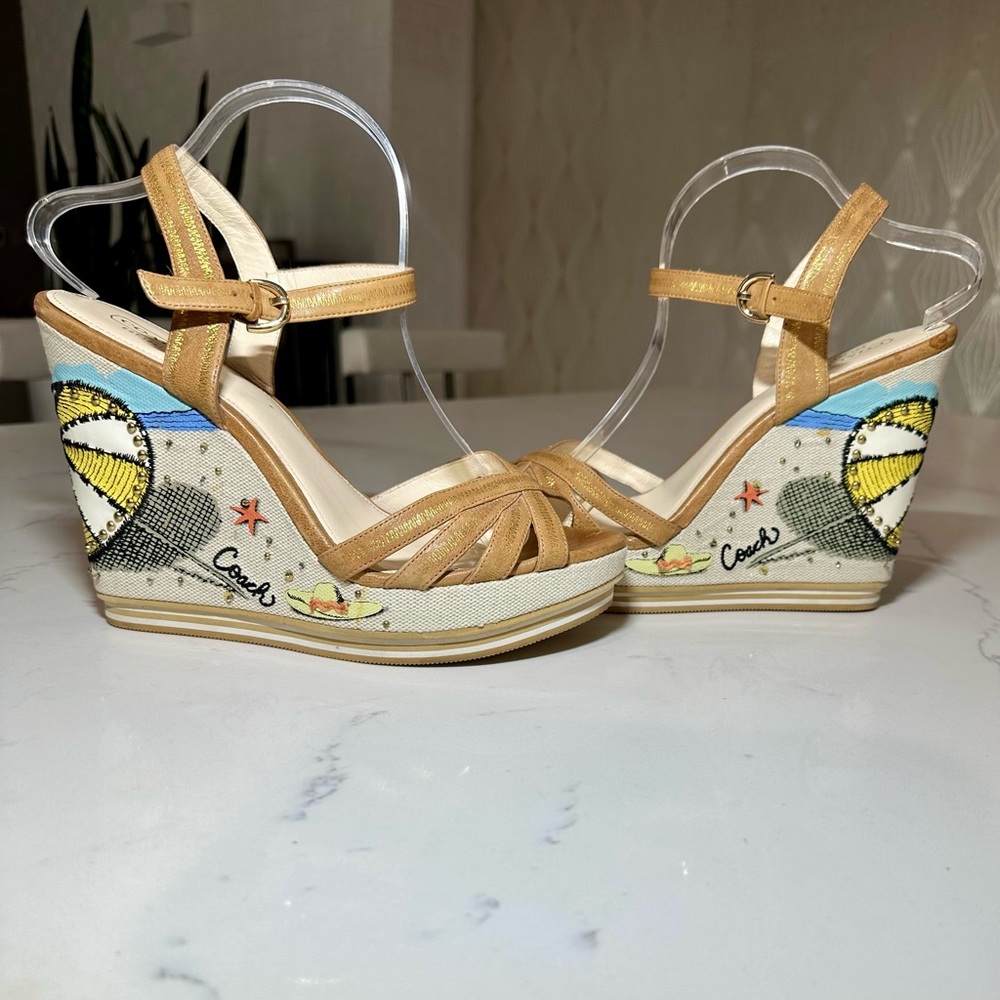 Coach | ‘Caroline’ Wedge Sandals